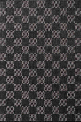 B&Q -  Ted Baker Flatweave Dorothy Indoor Outdoor Rug Checkerboard Design In Black