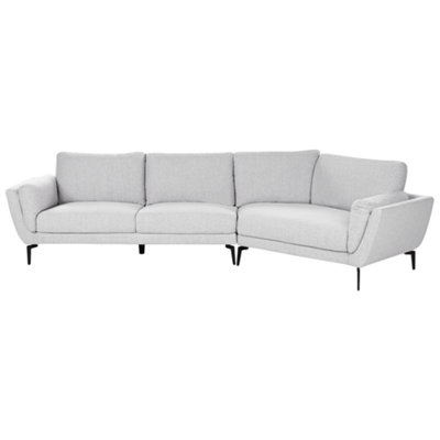 Beliani Sofa 3 Seater Kansseli Fabric Light Grey from B&Q