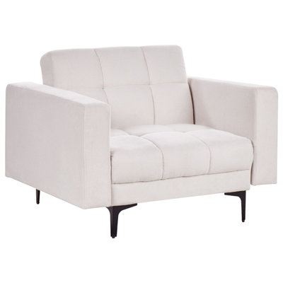 Beliani Armchair Alnes Fabric Off-White from B&Q