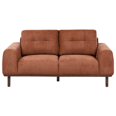 Beliani Sofa 2 Seater Laurila Fabric Golden Brown from B&Q