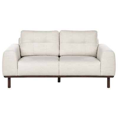 Beliani Sofa 2 Seater Laurila Fabric Light Beige from B&Q