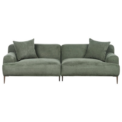 Beliani Sofa 3 Seater Matila Fabric Green from B&Q