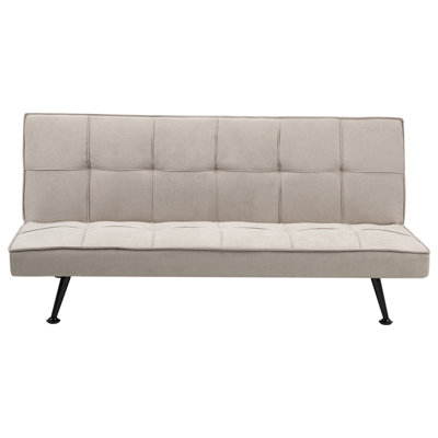 Beliani Sofa Bed 3 Seater Hasle Fabric Beige from B&Q