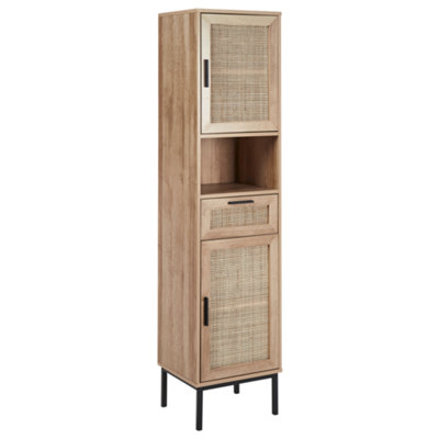 Beliani Bathroom Cabinet Rosell 40 Cm Light Brown from B&Q