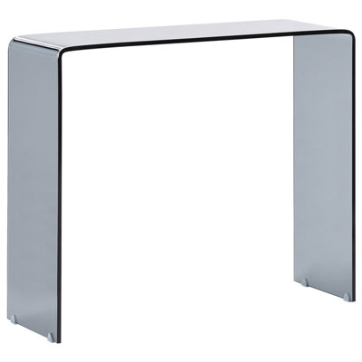 Beliani Console Table Kendall Tempered Glass Black from B&Q