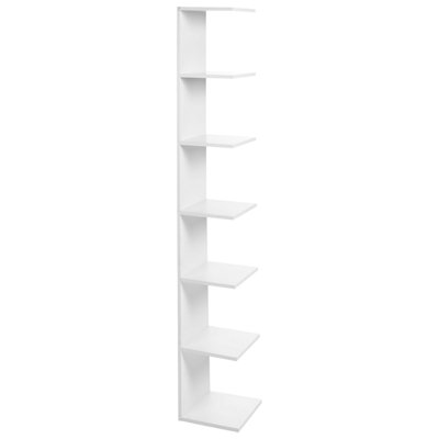 Beliani Wall Bookshelf Eston 190 Cm White from B&Q