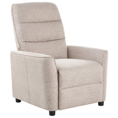 B&Q -  Recliner Chair Sande With Footrest Fabric Taupe