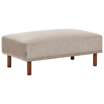 Beliani Modern Ottoman Holt Fabric Taupe from B&Q