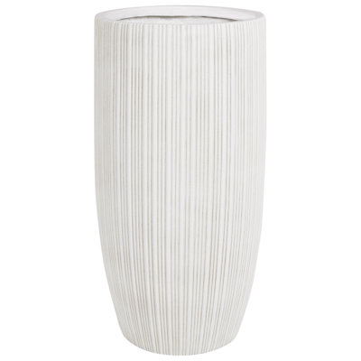 Beliani Plant Pot Zelkova 35 Cm Light Beige from B&Q