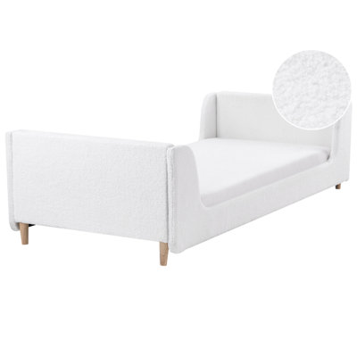 B&Q -  Kids Bed Boucle Laye 90 X 200 Cm (Eu Single) Off-White