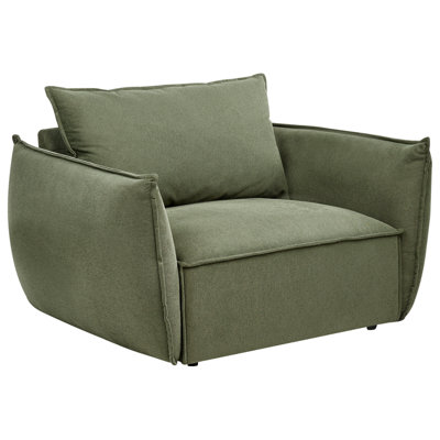 Beliani Modern Armchair Kunes Green