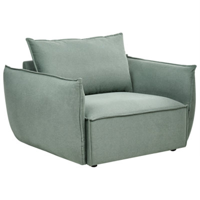 Beliani Armchair Kunes Fabric Light Green from B&Q