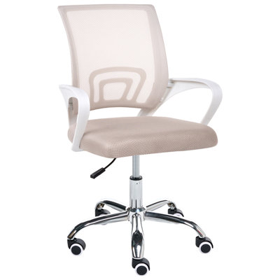 Beliani  Office Chair Solid Beige