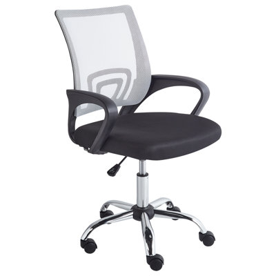 Beliani Office Chair Solid Black/ White