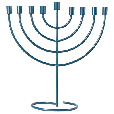 Beliani Candle Holder Amora Metal 50 Cm Blue from B&Q
