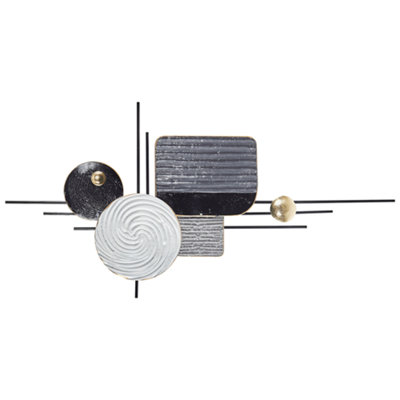 B&Q -  Wall Decor Ovar Metal 50 Cm Grey