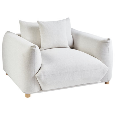 B&Q -  Armchair Luvos Fabric Off-White