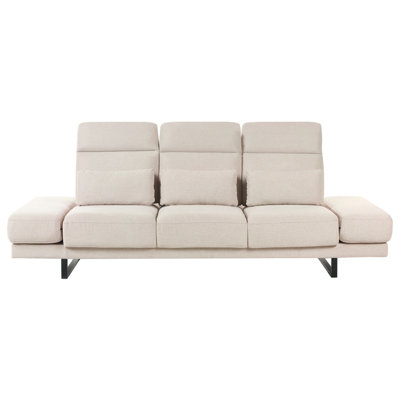 Beliani Sofa 3 Seater Ikast Fabric Beige from B&Q