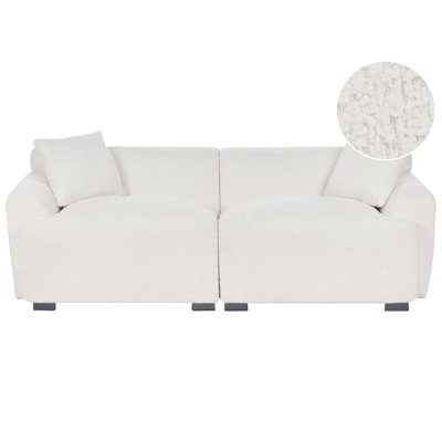 Beliani Sofa 3 Seater Korio Boucle Off-White from B&Q