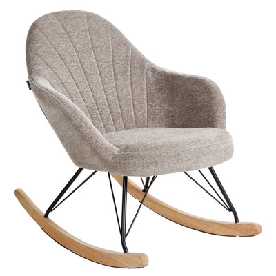 B&Q -  Rocking Chair Skale Fabric Taupe