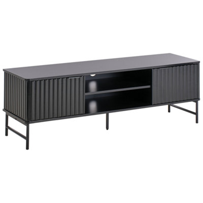 Beliani  Tv Stand Glastonbury Black from B&Q
