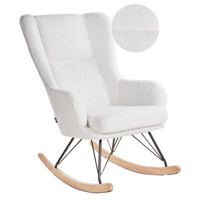 B&Q -  Rocking Chair Luoma Boucle Off-White