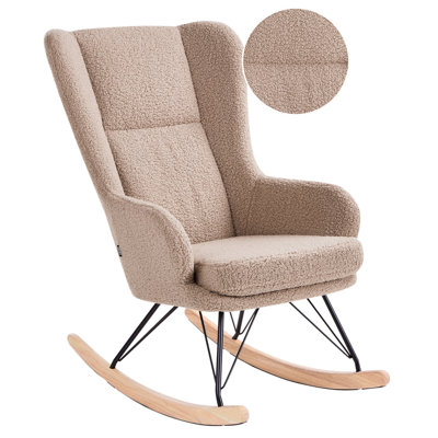 B&Q -  Rocking Chair Luoma Boucle Beige