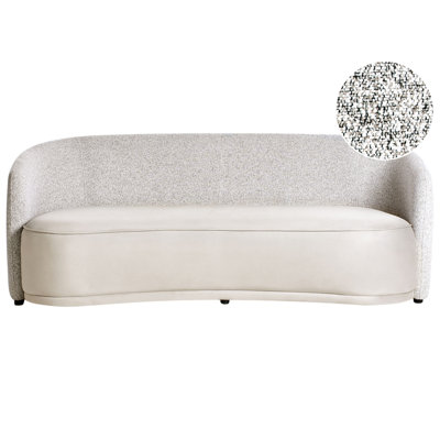 Beliani Sofa 3 Seater Roset Fabric Light Beige from B&Q