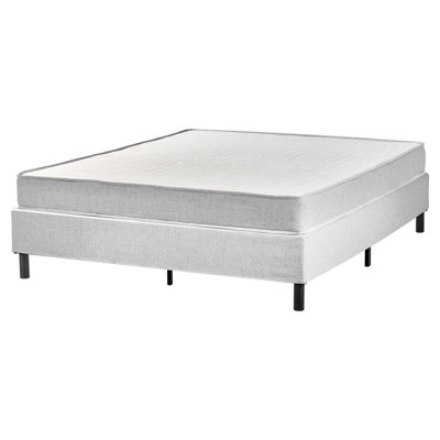 B&Q -  Divan Bed Without Headboard Fabric Countess 160 X 200 Cm (Eu King Size) Light Grey