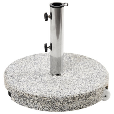 Beliani Parasol Base Cerzeto Grey Round 30 Kg from B&Q
