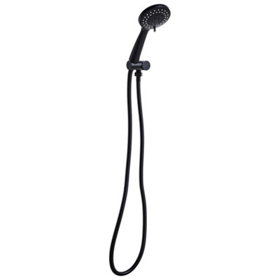 B&Q -  Shower Head And Hose Kit Tamushal 3-Function Black