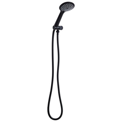 B&Q -  Shower Head And Hose Kit Uyuca 4-Function Black