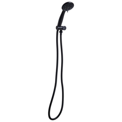 B&Q -  Shower Head And Hose Kit Macay 3-Function Black