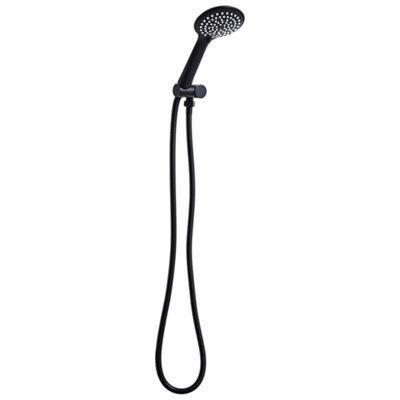 B&Q -  Shower Head And Hose Kit Tarma 4-Function Black