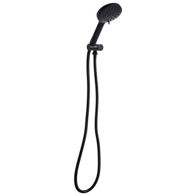 B&Q -  Shower Head And Hose Kit Uchiza 5-Function Black