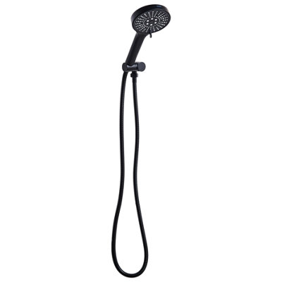 B&Q -  Shower Head And Hose Kit Mapiri 6-Function Black