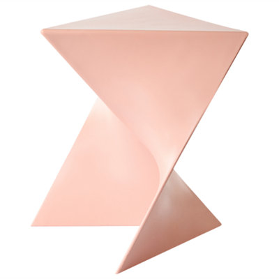 Beliani Minimalist Side Table Pecos Pastel Pink from B&Q