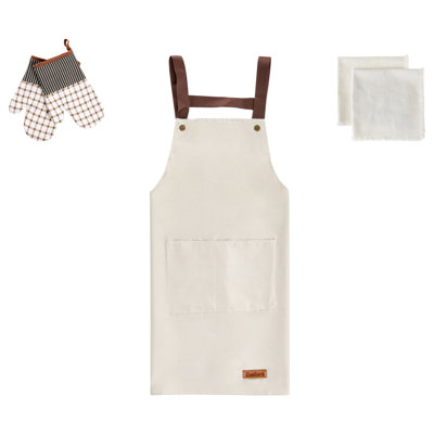 Beliani Kitchen Textiles Set Lactuca Beige from B&Q