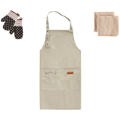 Beliani Kitchen Textiles Set Pisum Beige from B&Q