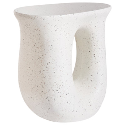 Beliani Side Table Idro 42 Cm 28 Cm Terrazzo Effect White Terrazzo from B&Q