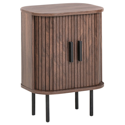 B&Q -  Bedside Table Bradley Dark Brown