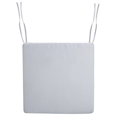 Beliani Garden Chair Cushion Sassari Premium 46 X 46 Cm Light Grey