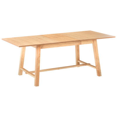 Beliani Extending Dining Table Barnes Light Ash Wood 160/200 Cm 90 Cm from B&Q