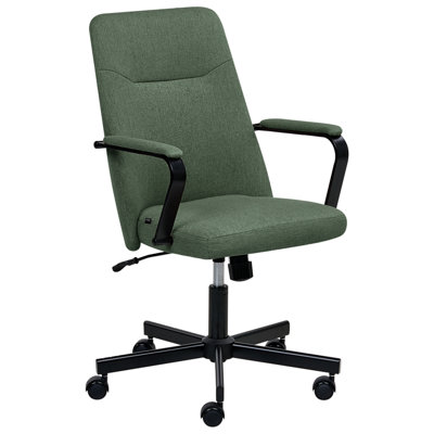 B&Q -  Office Chair Caroga Fabric Dark Green