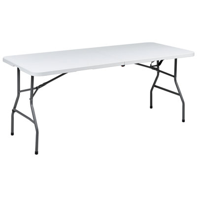 B&Q -  Outdoor Dining Table For 6 Cugnoli 180 Cm 74 Cm White