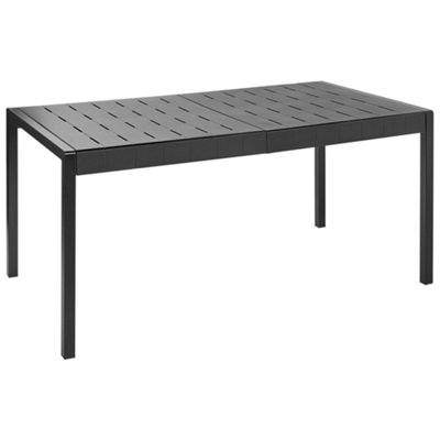 Beliani Garden Dining Table Bartica 154 Cm 84 Cm Black from B&Q
