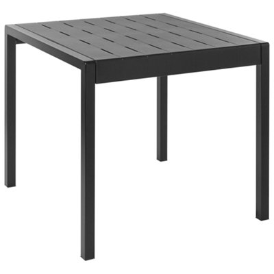 Beliani Garden Dining Table Bartica 81 Cm 84 Cm Black from B&Q
