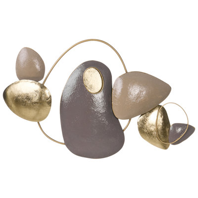 B&Q -  Wall Decor Clane Metal 46 Cm Gold