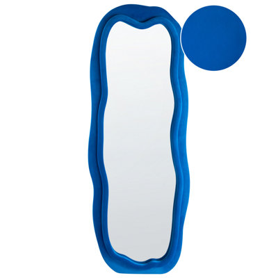 B&Q -  Wall Mirror Beaune 56 Cm 160 Cm Velvet Blue