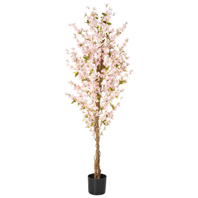Beliani Artificial Plant Sakura 185 Cm Pink from B&Q